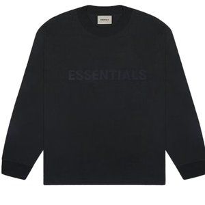 ESSENTIALS (Fear of God) Black Unisex Long Sleeve